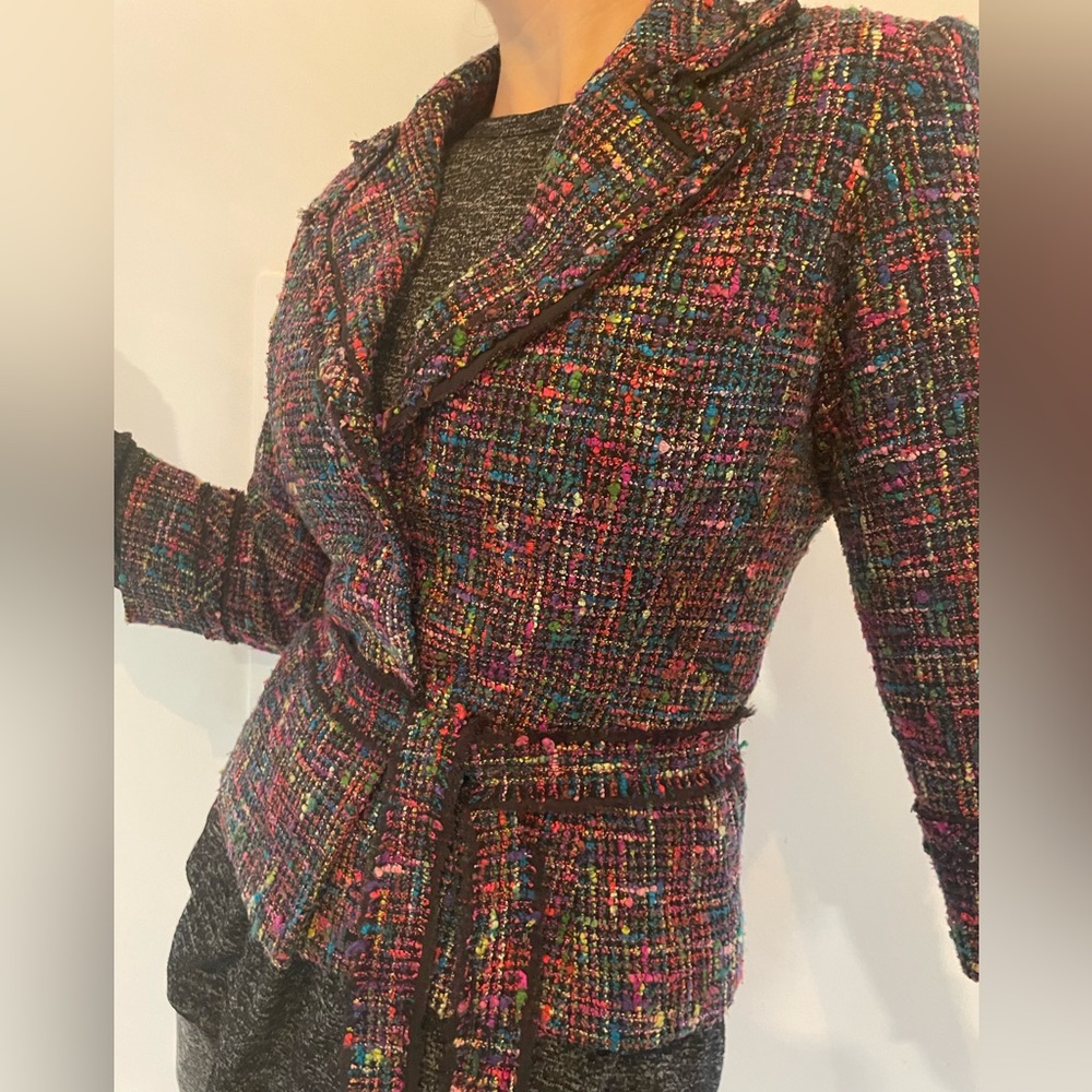 Multicolor Tweed Women's Jacket